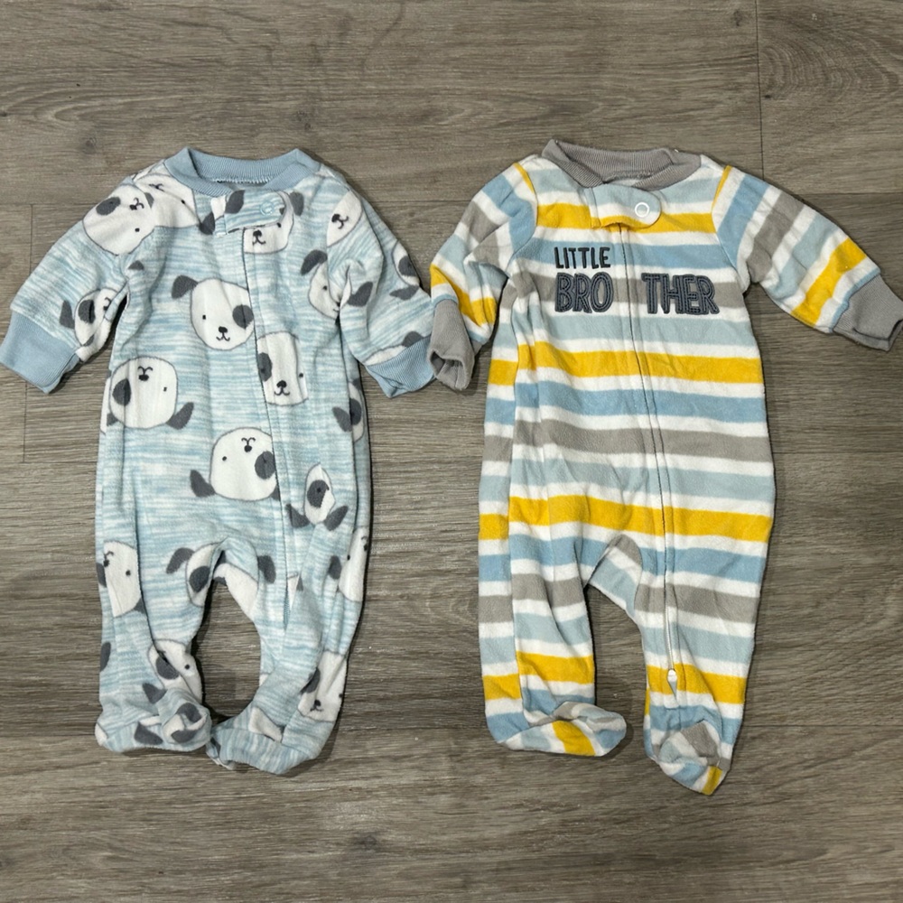 Little Brother Preemie Fleece Onesies